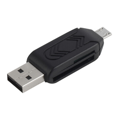 

New Reliable Micro USB OTG TF/SD Card Reader for Cell Phone PC black