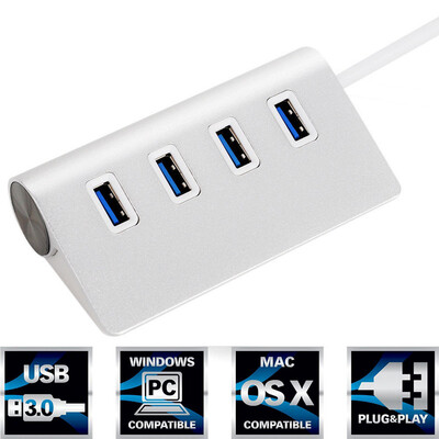 

Selling Super Speed 4 Port USB HUB 30 Portable OTG HUB USB Splitter with LED Lamp Laptop PC Tablet