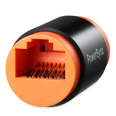 

PowerSync CAT5E-G8P8CFF RJ45 cable connector network two through the first five types of straight through