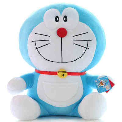 

Jingdong supermarket] Bei cool (Beiku) 哆 啦 A dream machine Ding Dong cat plush toys doll cartoon doll gift open money blue fat man 20cm