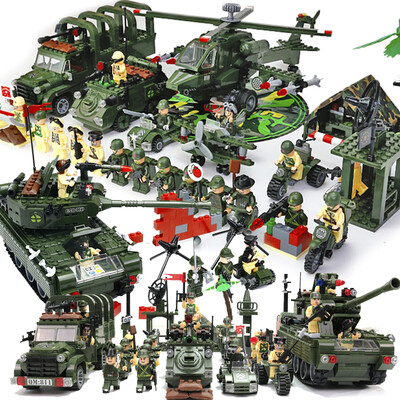 

ENLIGHTEN Конструктор военный - самолет танк полевой легион, 11 коробок