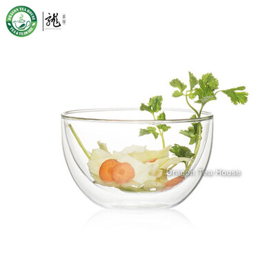 

двойной стенкой прозрачное стекло, чай, чаша chawan 500 мл одеколона 17oz (l)