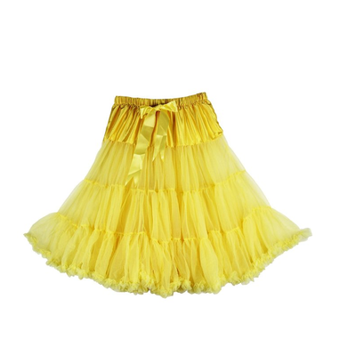 

B & N женщина 63см один слой Long Petticoat Тюль Pettiskirt Юбка туту Рокабилли