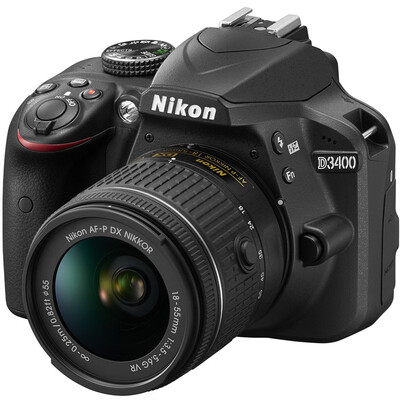 

Комплект Nikon D3400 SLR (AF-P DX 18-55 мм f / 3.5-5.6G VR Stabilizer Lens)