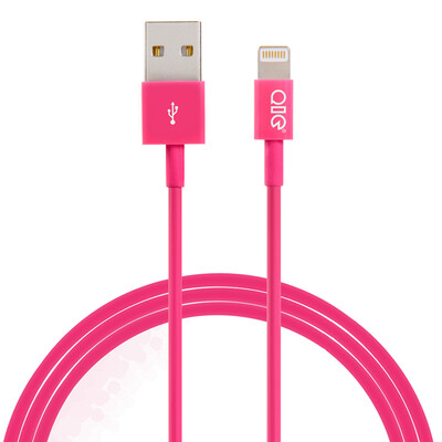 

QIC L10-MR Apple Lightning to USB Charging Data Cable Cable for Apple iPhone5 5s 6 6s Plus iPad4 6 Pink