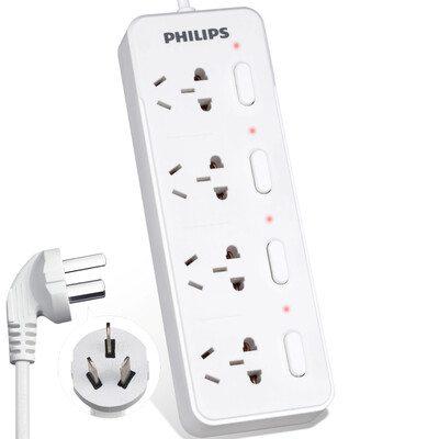 

Philips PHILIPS to upgrade the new structure of four 18-m socket independent switch hidden light plug Strip patch panel towline SPS3421C 93