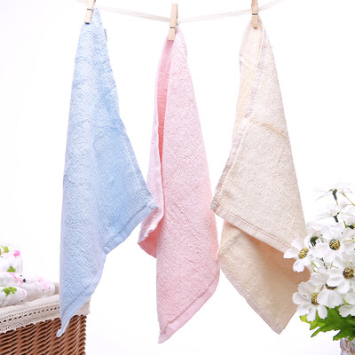 

KSbabe Bamboo fiber baby towel saliva towel baby towel towel towel handkerchief powder blue yellow 25 × 25cm 3 loaded