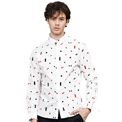 

DANCING WOLVES Men T-shirt Long Sleeve Floral Shirt
