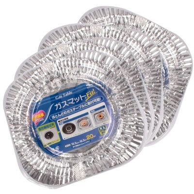 

Toyal Toyo Aluminum Japan imported gas stove anti-oiled aluminum foil 20 loaded * 4 packs high temperature anti-oil burner pad gas stove antifouling tin paper 18.3 * 18.3cm