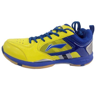 

Li Ning LI-NING Badminton Shoes Men&39s Shoes Sports Shoes Yellow Blue Silver AYZK039-3 45