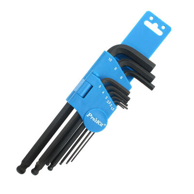 

Pro&39skit 8PK-028 9-piece set of S2 alloy steel ball long hex wrench group