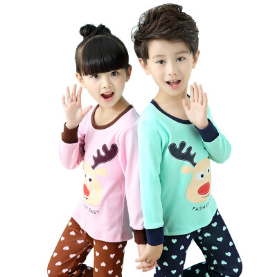 

Antarctic Nanjiren children&39s underwear boys&girls base base Qiqiu Qiuku pajamas cotton wool suit cool car 120