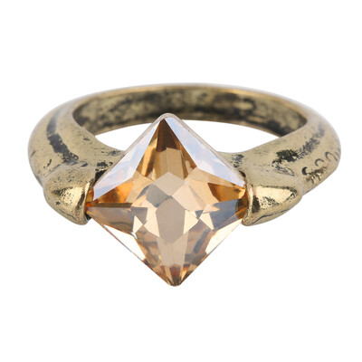

New Fashion Cool Horcruxes Resurrection Stone Retro Bronze Crystal Ring
