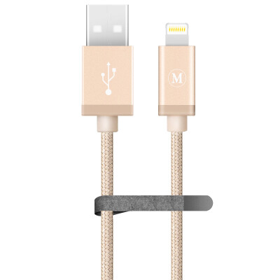 

Capshi MFi certified Apple 7/6 / 5s data cable 1.2 m braided gold mobile phone charger power cord support iphone5 / 6s / 7Plus / SE / ipad air mini