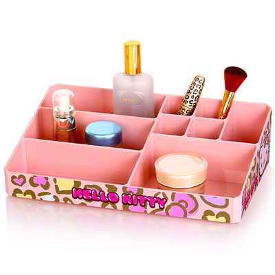

HELLO KITTY Leopard Queen косметическая коробка ювелирных изделий сетки ящик для хранения 9 по уходу за кожей косметика ящик для хранения отделочных шкаф розовый KT1008