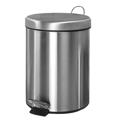 

Ou Runzhe slow down the quiet trash cans 5L drawing thickening stainless steel cleaning waste paper tube