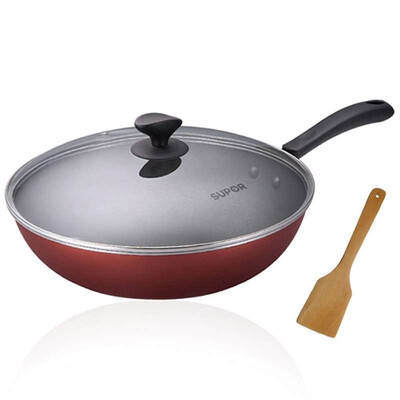 

Jingdong supermarket] Supor non-stick wok cooking cooking pot 30CM burning / gas induction cooker general NC30F4