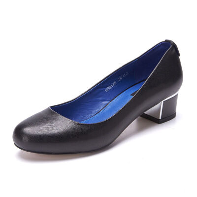 

Aokang Women's Fashion Simple Shallow Mouth Round Head Shoes 165021009