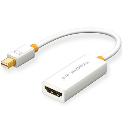 

Shanze (SAMZHE) ZJX-140 Mini DP Displayport к DVI конвертер мини передачи молнии кабель интерфейсу для доступа к телевизионному белому MacBook