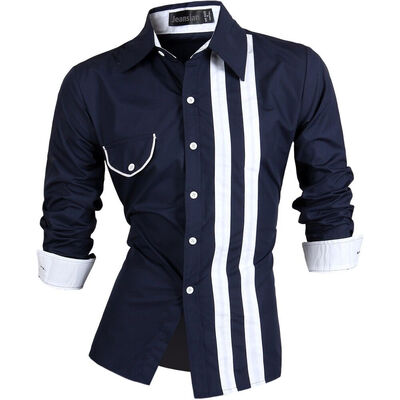 

AutumnFall Men Long Sleeves Cotton Shirt