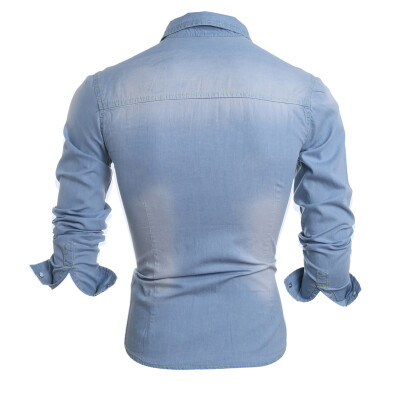 

Men Long sleeve Denim Shirt