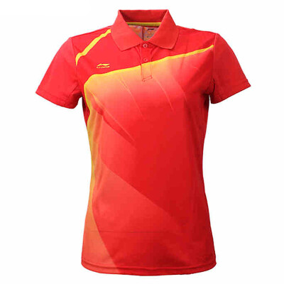 

Li Ning LI-NING AAYH234-7 Бадминтон Джерси Женская футболка ярко-красный / Яо Хуан М
