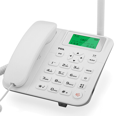 

TCL GF100 Chang Union telephone machine seat Tie Tong Unicom base card mobile Unicom mobile phone SIM card caller ID large volume home office fixed card phone white