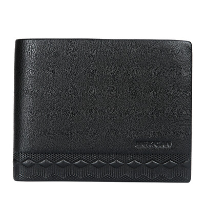 

Scarecrowman Mexican Wallets Men's Cowboy Simple Men's Cross Ticket Business Men's Wallet MNY30632M-03 Black