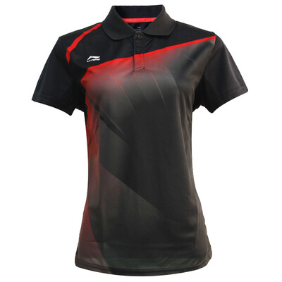 

Li Ning LI-NING AAYH234-10 Мужская футболка для бадминтона черный / ярко-красный S