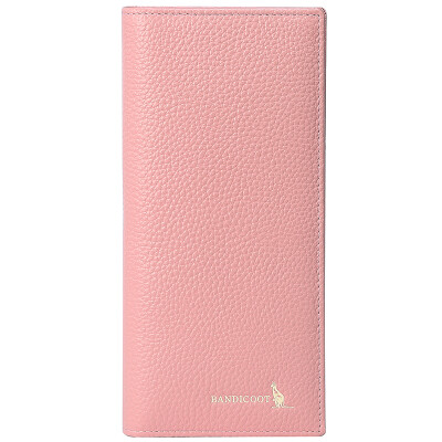 

Fashion style kangaroo BANDICOOT Europe&the United States fashion simple trend of vertical section of long wallet wallet 0002 pink