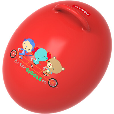 

Fisher Price Children's toy ball baby fitness ball egg-shaped jump ball (red donated inflatable foot pump) F0706H4