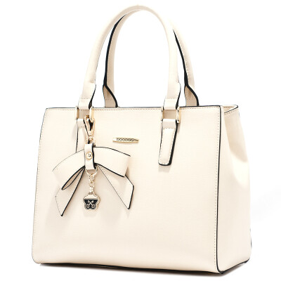 

DOODOO ladies bag tide Korean version of the wild fashion ladies hand shoulder oblique oblique bag D5169 rice white