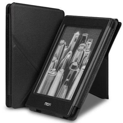 

Mo Fen Mofi Kindle Paperwhite new version of the leather protective cover 958 folding leather cowhide leather jacket