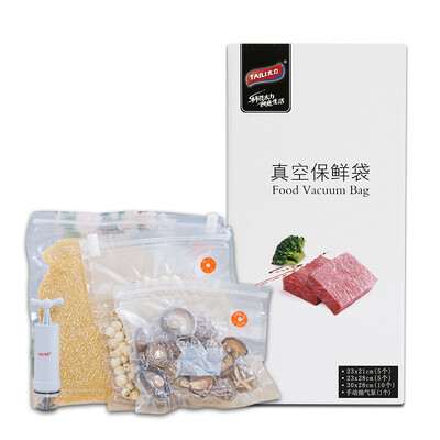 

Jingdong supermarket] TALI TAILI food grade PE vacuum preservation bag without pump to add 10 loaded 23cm * 28cm