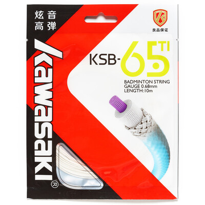 

Kawasaki KAWASAKI Badminton Racket White 068mm High Elasticity Hydrogen Titanium Technology KSB-65TI