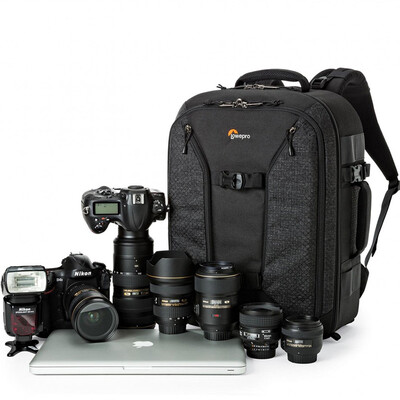 

Комплект камеры Leep Po Po (Lowepro) Pro Runner BP 450 AW II SLR Защитная накладная сумка черного цвета
