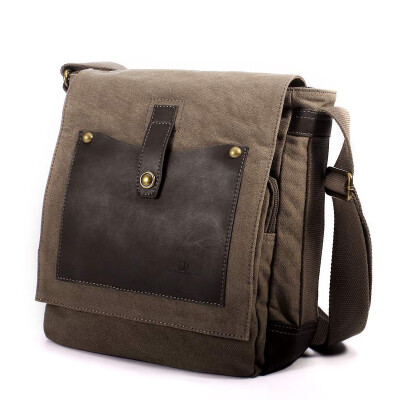 

Mens Durable Vintage Canvas Messenger Bags Shoulder Bags Leisure Work Travel Outing Business for 97 inch iPad