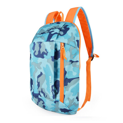 

WELLHOUSE backpack outdoor shoulder bag camouflage student bag travel bag riding bag men and women casual bag packet green fruit