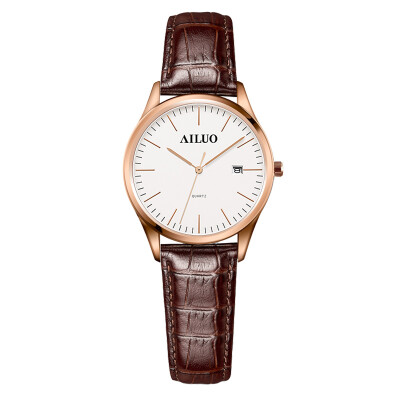 

Aino (AILUO) watch ladies belt couple series quartz female watch L7082L-MRW