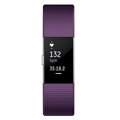 

Fitbit Charge 2 Smart Fashion Heart Rate Hand Ring Heart Rate Real-time Monitoring Automatic Sleep Recording Caller ID VO2Max Measurement Purple Trumpet