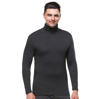 

Little nurse thermal underwear men&women high collar pile collar single shirt velvet warm lapel autumn clothing long pants DRY005 bottoming shirt dark gray  185115