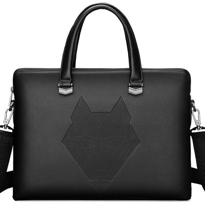 

Seven Wolves (SEPTWOLVES) Men's Bunny Cowboy Men's Briefcase Bags Business Fashion Handbag Computer Bag Notebook Bag Shoulder Bag Black 1A1316093-01