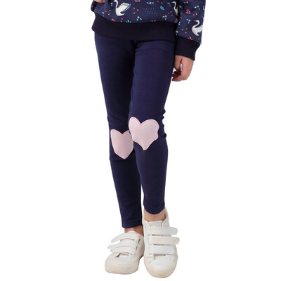 

Xin Song girls bowling pants children pants in the big children's pants tights pants pants children's casual pants pants spring and autumn pants female possession blue G075B2 110