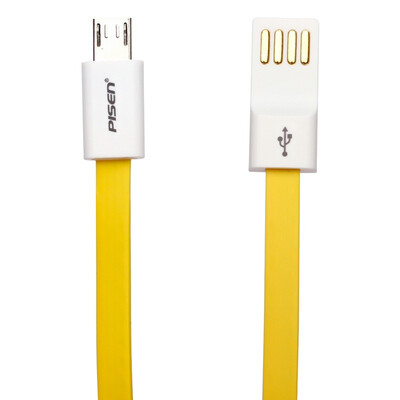 

The new version of Micro USB Andrews interface mobile phone charging line 08 m lemon yellow for Samsung millet Meizu Sony HTC Huawei