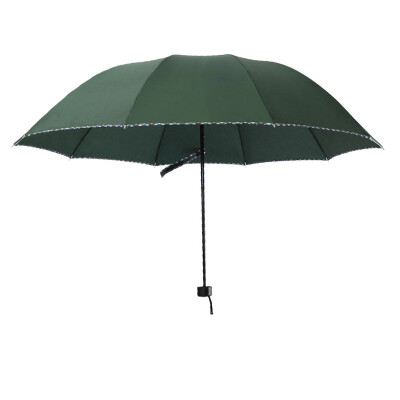 

Sun City (SUN CITY) strong waterproof and windproof reinforcement folding increase Umbrella three fold valgus PG color umbrella CRX003 green