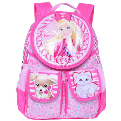 

Barbie children's bag cartoon simple female kindergarten backpack bag BB8083A pink