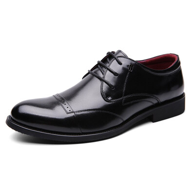 

Peter Gaidi BIDEGAIDI business suits shoes men's England leather round men's fashion shoes B16192 black 42