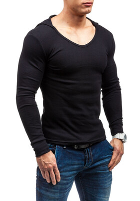 

New Style Korean Style Long Sleeved Cotton Mens Hoodies