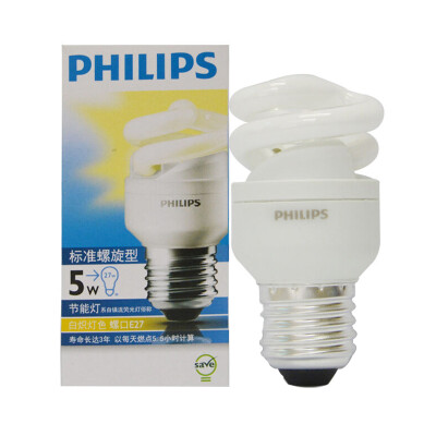 

Jingdong supermarket Philips PHILIPS spiral energy-saving lamps E27 big screw mouth 5W