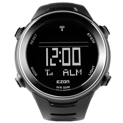 

EZON should be quasi-wave table sports watch outdoor watch multi-function watch waterproof watch electronic watch L002A01 black